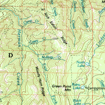 United States Geological Survey Hood River, OR-WA (1982, 100000-Scale) digital map