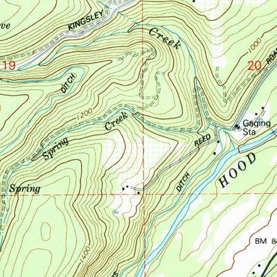 United States Geological Survey Hood River, OR-WA (1994, 24000-Scale) digital map