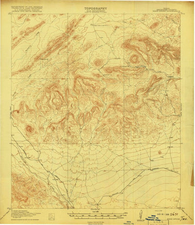 United States Geological Survey Hood Spring, TX (1918, 62500-Scale) digital map