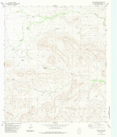 United States Geological Survey Hood Spring, TX (1983, 24000-Scale) digital map