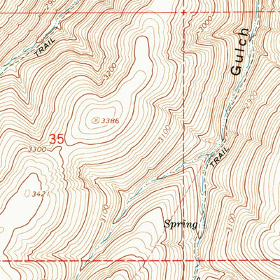 United States Geological Survey Hoodlum Canyon, OR (1968, 24000-Scale) digital map
