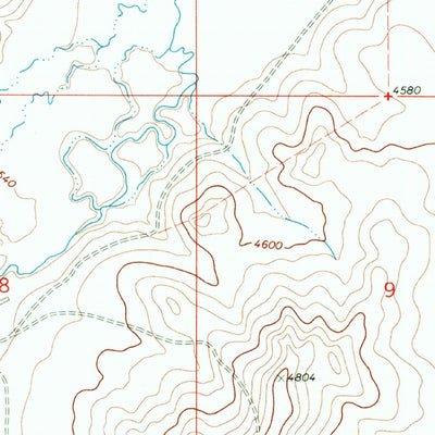 United States Geological Survey Hoodoo Hill, MT (1968, 24000-Scale) digital map