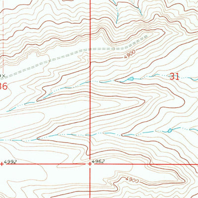United States Geological Survey Hoodoo Hill, MT (1968, 24000-Scale) digital map