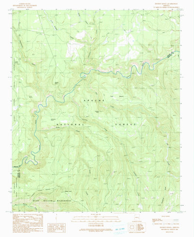 United States Geological Survey Hoodoo Knoll, AZ (1991, 24000-Scale) digital map