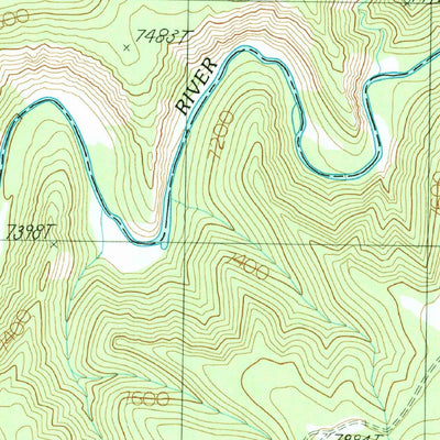 United States Geological Survey Hoodoo Knoll, AZ (1991, 24000-Scale) digital map