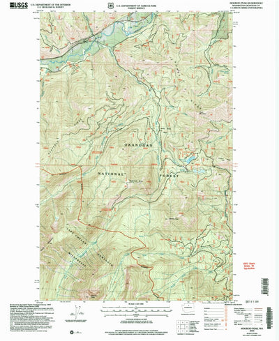 United States Geological Survey Hoodoo Peak, WA (2002, 24000-Scale) digital map