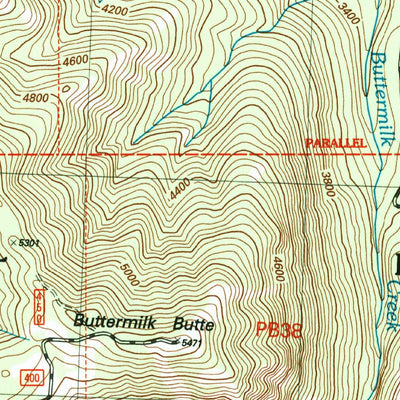 United States Geological Survey Hoodoo Peak, WA (2002, 24000-Scale) digital map