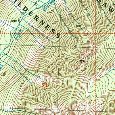 United States Geological Survey Hoodoo Peak, WA (2002, 24000-Scale) digital map