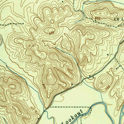 United States Geological Survey Hooker, GA-TN (1946, 24000-Scale) digital map