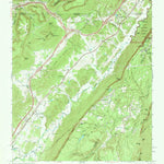 United States Geological Survey Hooker, GA-TN (1970, 24000-Scale) digital map