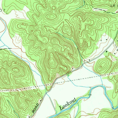 United States Geological Survey Hooker, GA-TN (1970, 24000-Scale) digital map