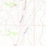 United States Geological Survey Hooker Mountain, CO (1971, 24000-Scale) digital map
