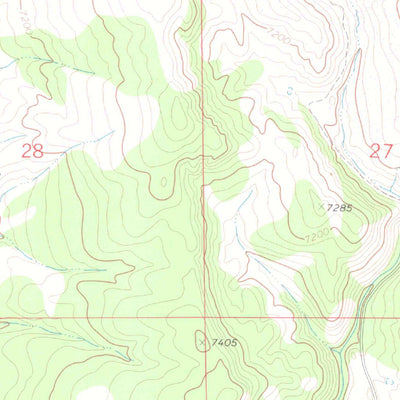 United States Geological Survey Hooker Mountain, CO (1971, 24000-Scale) digital map