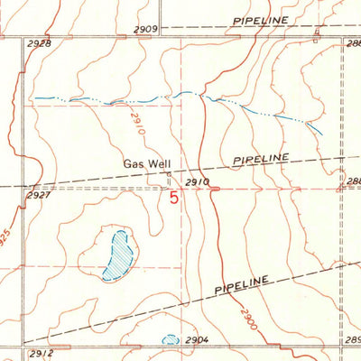 United States Geological Survey Hooker, OK (1967, 24000-Scale) digital map