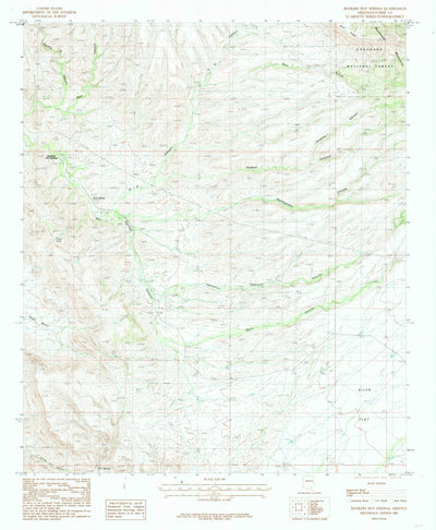 United States Geological Survey Hookers Hot Springs, AZ (1985, 24000-Scale) digital map