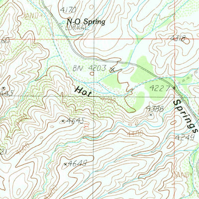United States Geological Survey Hookers Hot Springs, AZ (1985, 24000-Scale) digital map