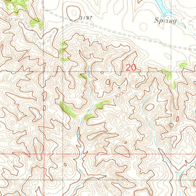 United States Geological Survey Hooky Dam, MT (1981, 24000-Scale) digital map