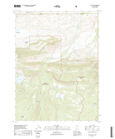 United States Geological Survey Hoop Lake, UT (2020, 24000-Scale) digital map