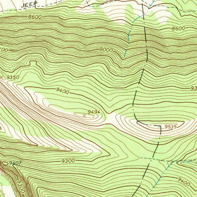 United States Geological Survey Hoop Lake, UT-WY (1967, 24000-Scale) digital map