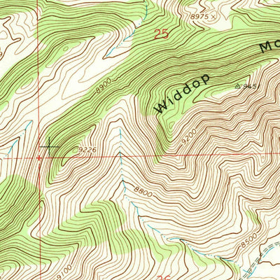 United States Geological Survey Hoop Lake, UT-WY (1967, 24000-Scale) digital map