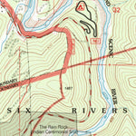 United States Geological Survey Hoopa, CA (1997, 24000-Scale) digital map