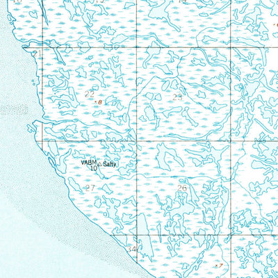 United States Geological Survey Hooper Bay A-2, AK (1952, 63360-Scale) digital map