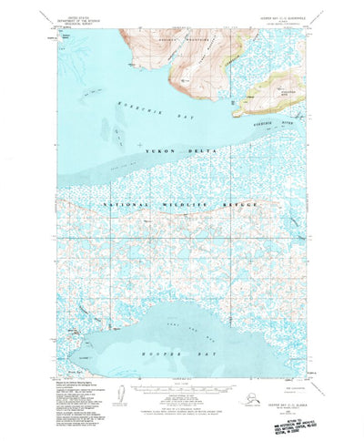 United States Geological Survey Hooper Bay C-3, AK (1952, 63360-Scale) digital map