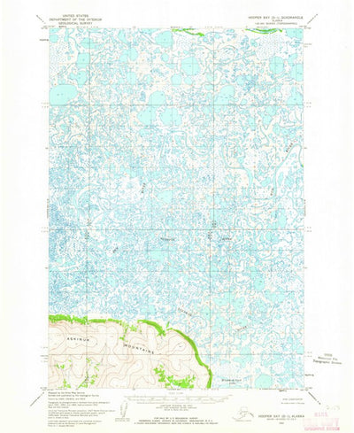 United States Geological Survey Hooper Bay D-1, AK (1952, 63360-Scale) digital map