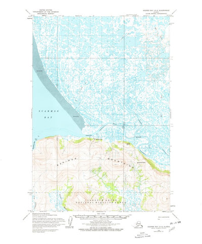 United States Geological Survey Hooper Bay D-2, AK (1952, 63360-Scale) digital map