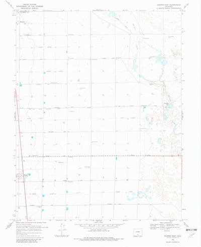 United States Geological Survey Hooper East, CO (1968, 24000-Scale) digital map