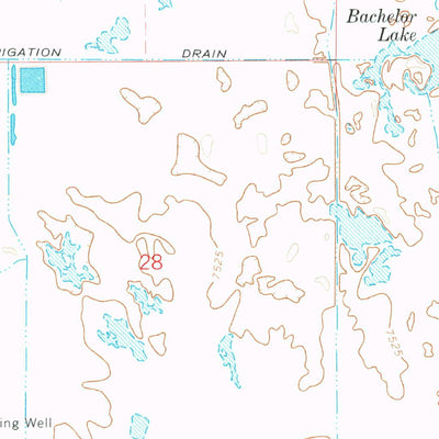 United States Geological Survey Hooper East, CO (1968, 24000-Scale) digital map