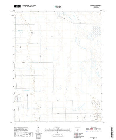 United States Geological Survey Hooper East, CO (2022, 24000-Scale) digital map
