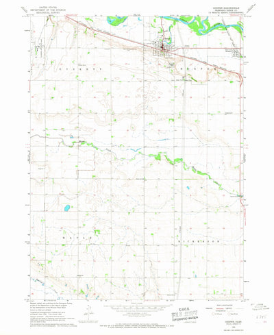 United States Geological Survey Hooper, NE (1966, 24000-Scale) digital map