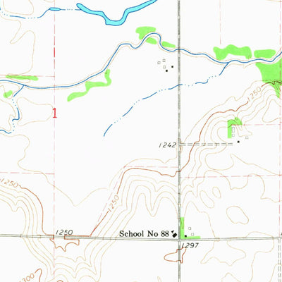 United States Geological Survey Hooper, NE (1966, 24000-Scale) digital map