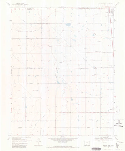 United States Geological Survey Hooper West, CO (1968, 24000-Scale) digital map
