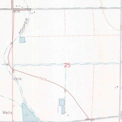 United States Geological Survey Hooper West, CO (1968, 24000-Scale) digital map