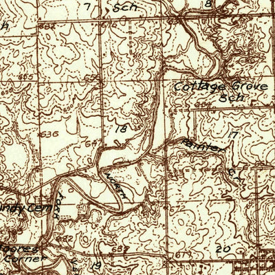 United States Geological Survey Hoopeston, IL-IN (1933, 48000-Scale) digital map