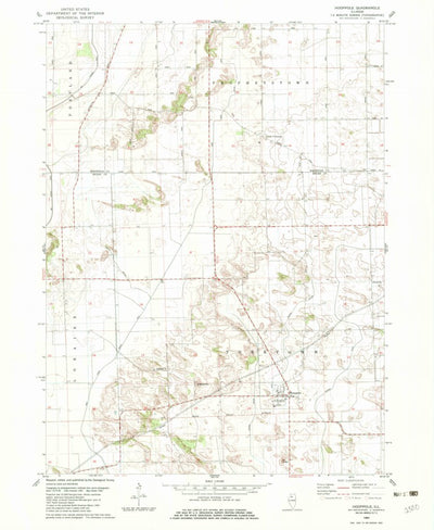 United States Geological Survey Hooppole, IL (1982, 24000-Scale) digital map