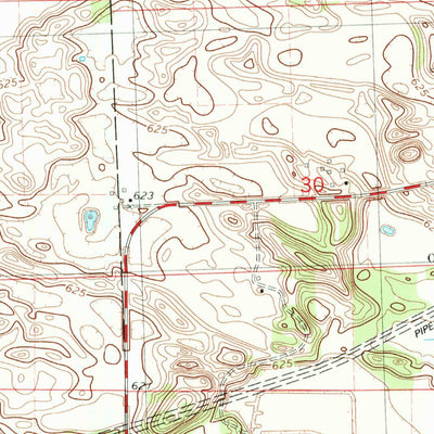 United States Geological Survey Hooppole, IL (1982, 24000-Scale) digital map