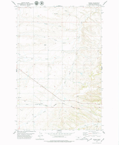 United States Geological Survey Hoosac, MT (1978, 24000-Scale) digital map