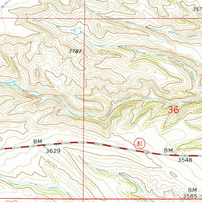 United States Geological Survey Hoosac, MT (1978, 24000-Scale) digital map