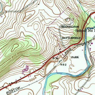 United States Geological Survey Hoosick Falls, NY-VT (1943, 24000-Scale) digital map