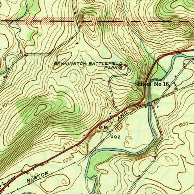 United States Geological Survey Hoosick Falls, NY-VT (1946, 31680-Scale) digital map