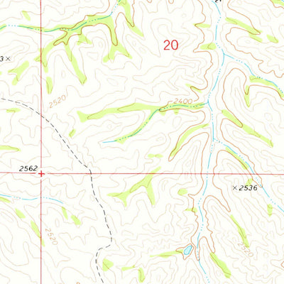 United States Geological Survey Hootowl Creek East, ND (1974, 24000-Scale) digital map