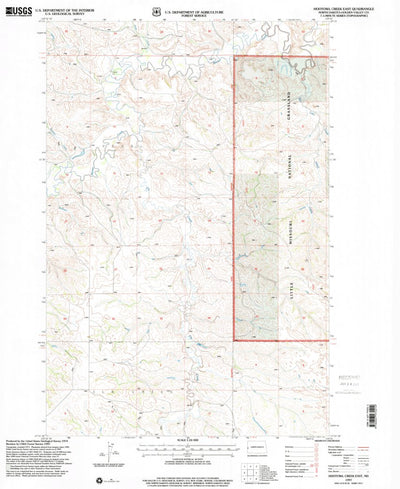 United States Geological Survey Hootowl Creek East, ND (1997, 24000-Scale) digital map
