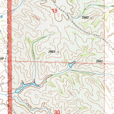 United States Geological Survey Hootowl Creek East, ND (1997, 24000-Scale) digital map