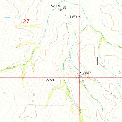 United States Geological Survey Hootowl Creek SW, ND (1974, 24000-Scale) digital map