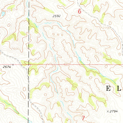 United States Geological Survey Hootowl Creek West, ND (1974, 24000-Scale) digital map