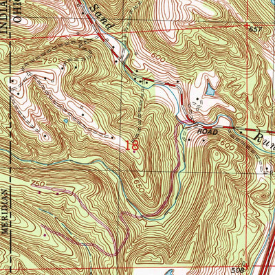 United States Geological Survey Hooven, OH-IN-KY (1981, 24000-Scale) digital map