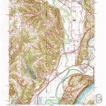 United States Geological Survey Hooven, OH-IN-KY (1992, 24000-Scale) digital map